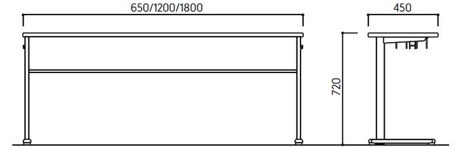 Bản vẽ Bàn trường học Kotobuki Sea nhật bản SDA-267